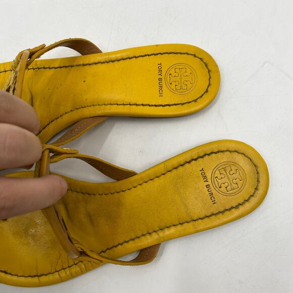 Tory Burch Yellow Miller Sandals - Picture 3 of 7